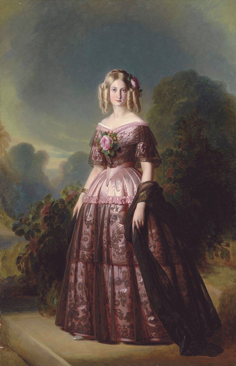 Princezna Maria Carolina Augusta Bourbonská od Franz Xaver Winterhalter