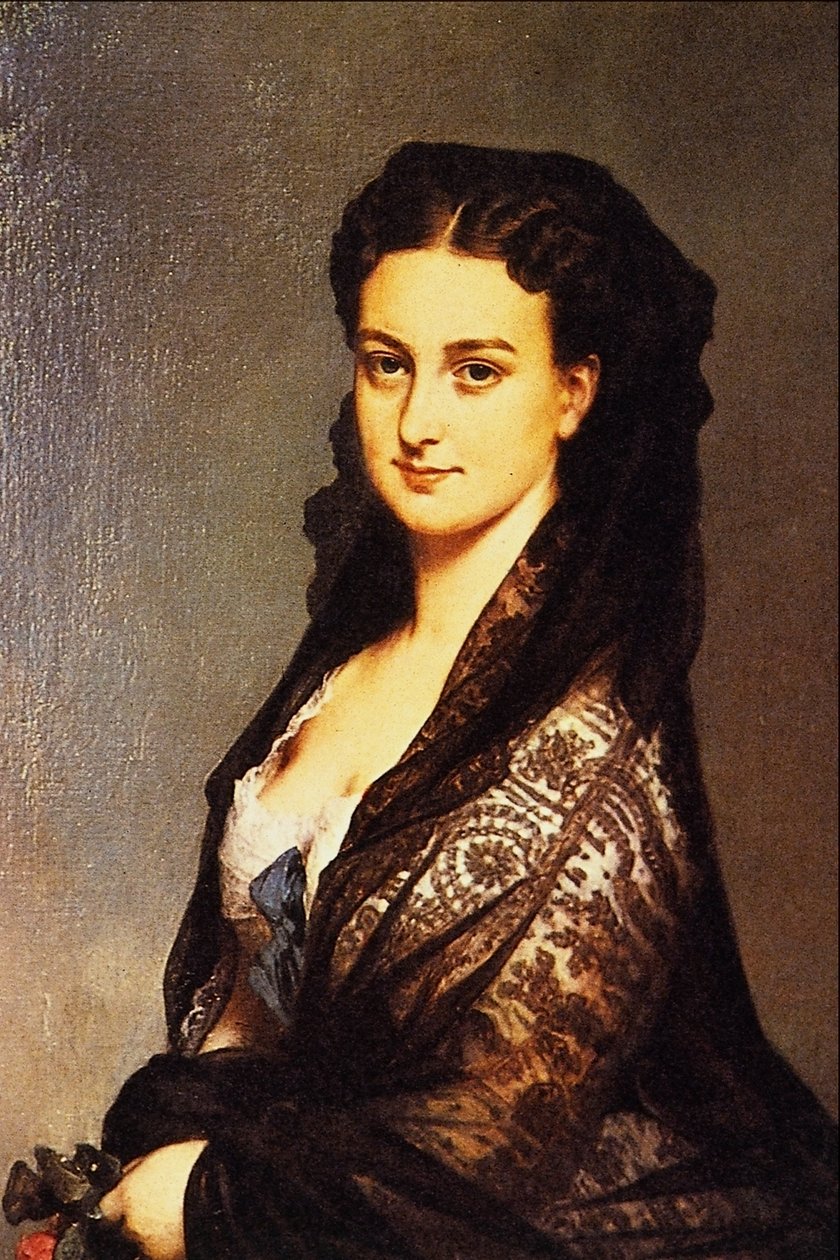 Neznámý u Mantiglie od Franz Xaver Winterhalter