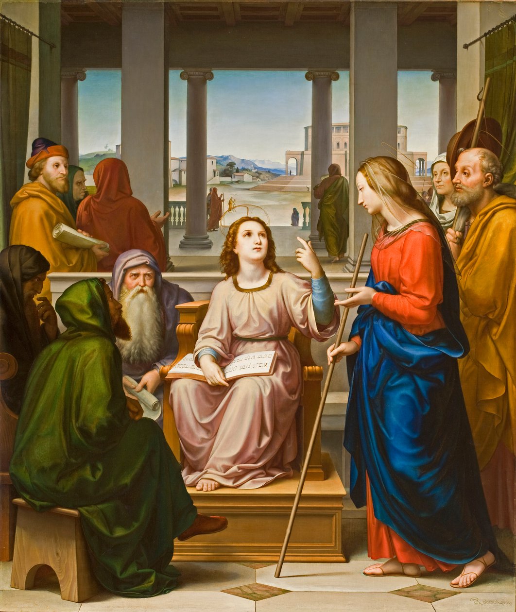 Christ Disputing with the Doctors in the Temple, 1860s od Franz von Rohden
