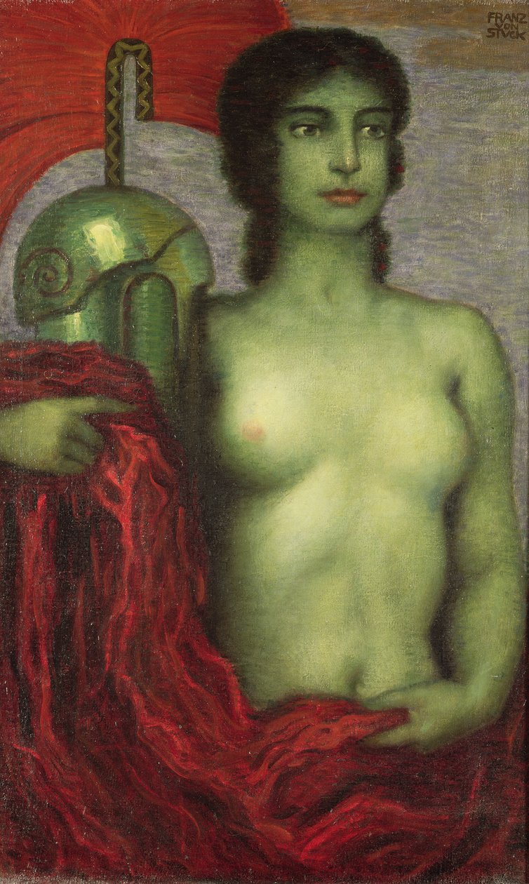 Athéna, cca 1923 od Franz von Stuck