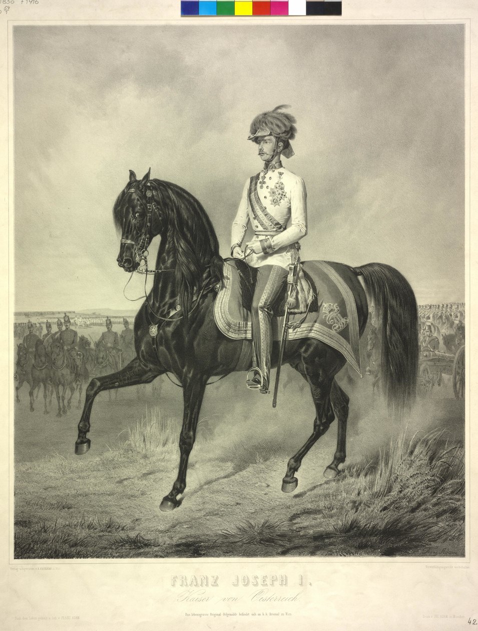 Rakouský císař František Josef I. od Franz Adam