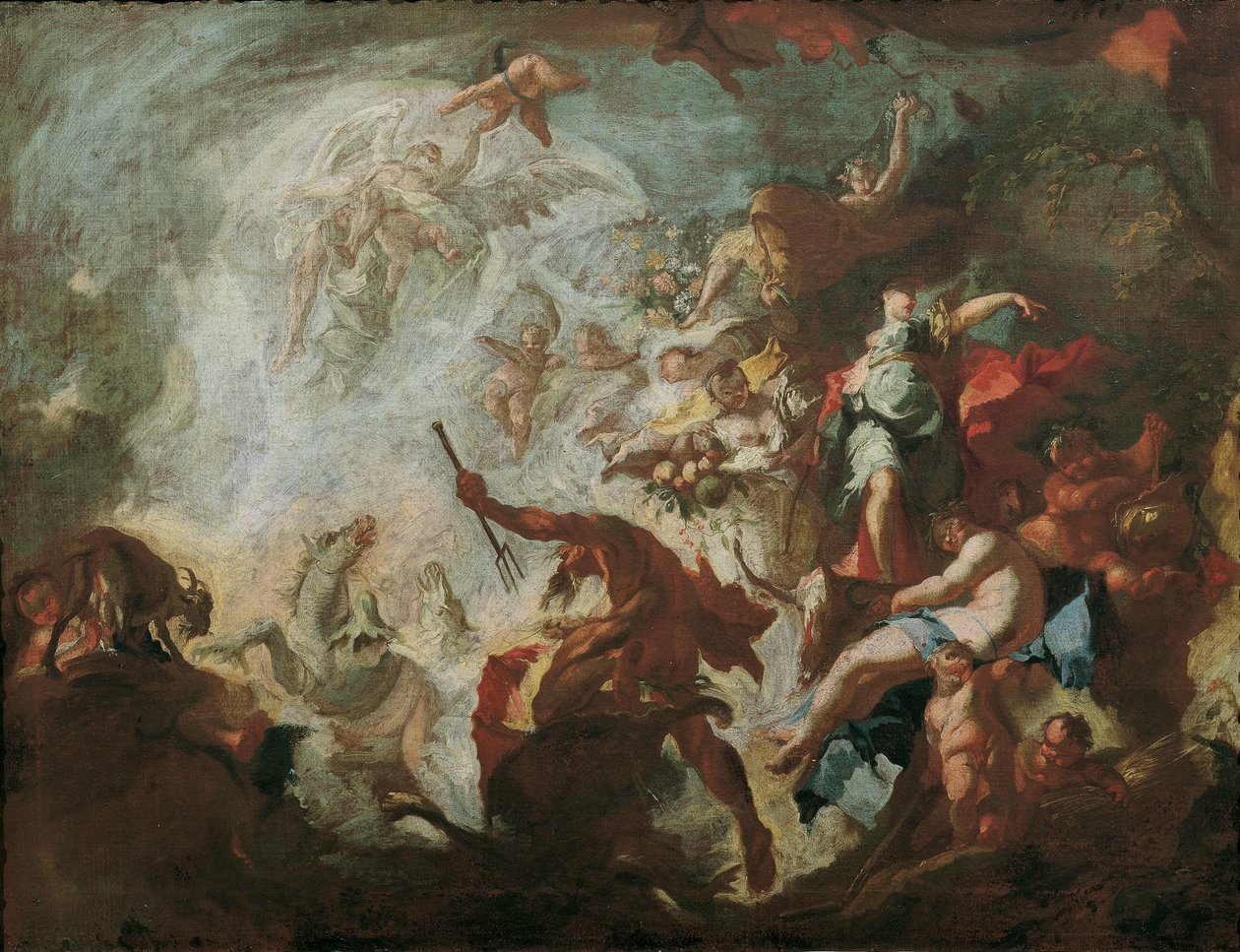 Alegorie zlatého věku od Franz Anton Maulbertsch