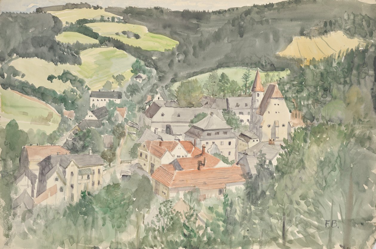 vesnická krajina od Franz Barwig d. Ä.