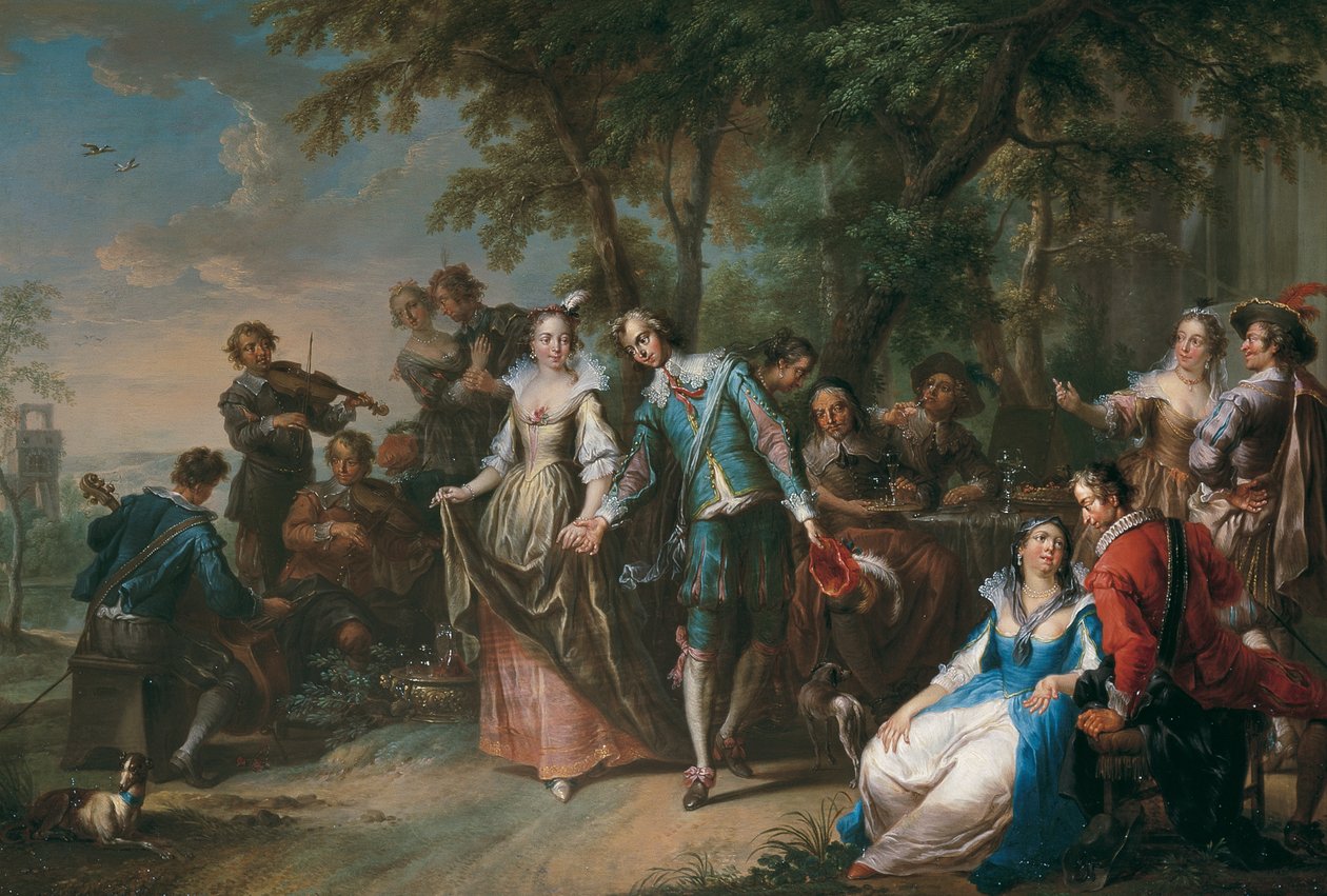 Venkovní zábava s tancem od Franz Christoph Janneck