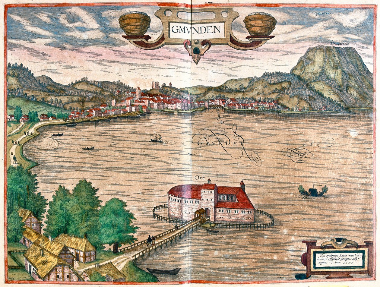 Gmunden, Rakousko od Franz Hogenberg