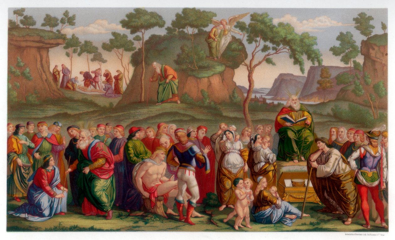 Mojžíšův testament a smrt, 1481-1482 1870 od Franz Kellerhoven
