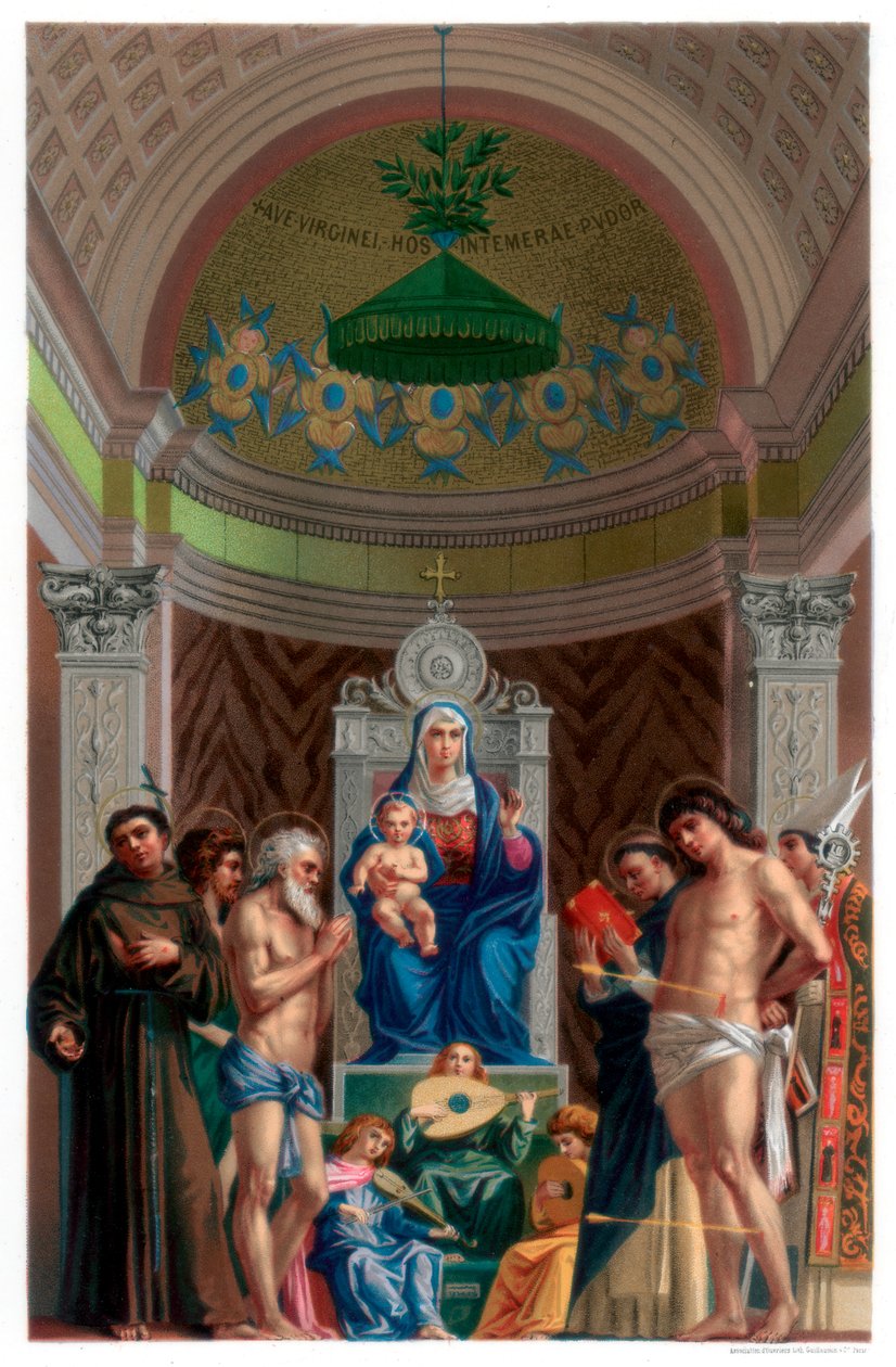 Oltář San Giobbe, c1478 1870 od Franz Kellerhoven
