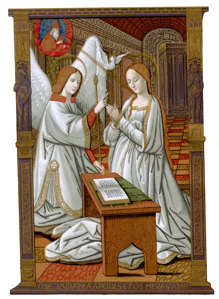 Zvěstování, c1503, 1870 od Franz Kellerhoven
