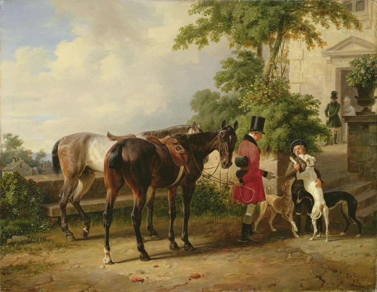 Ženich, 1836 od Franz Krüger