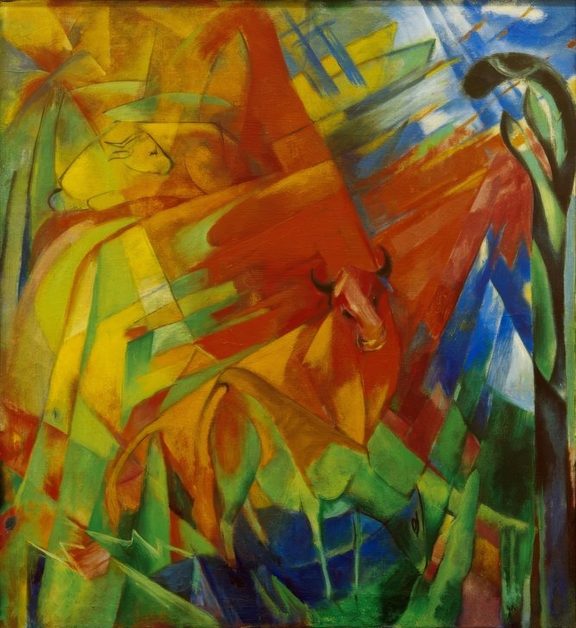 Obrázek s dobytkem II od Franz Marc
