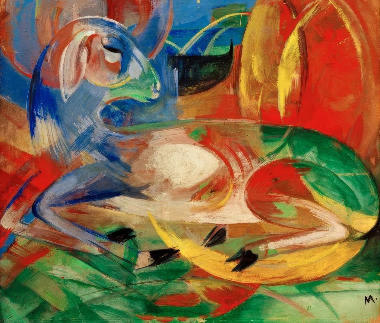 Modré jehněčí od Franz Marc