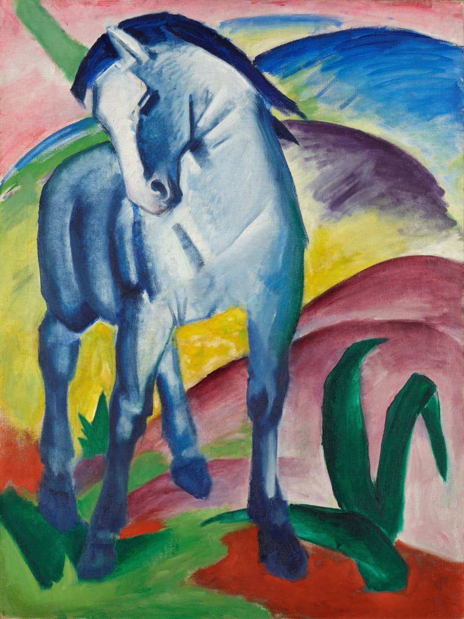 Modrý kůň I od Franz Marc