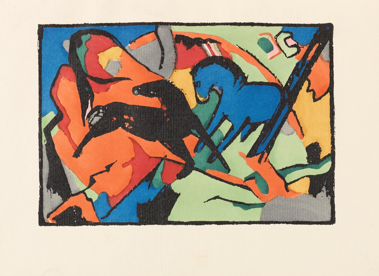 Modrý jezdec, 1914. od Franz Marc