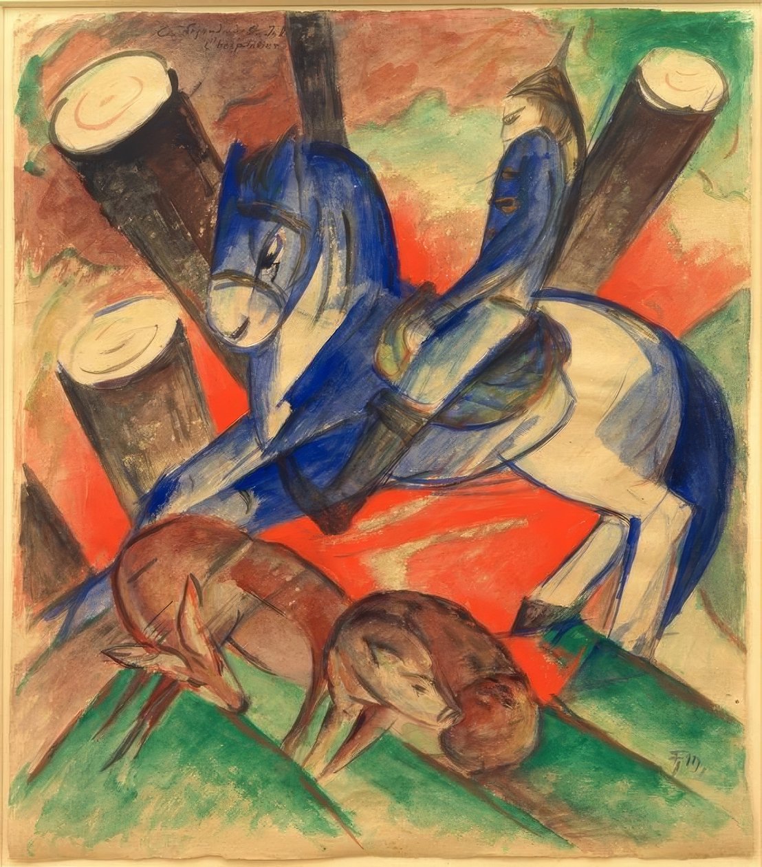 Svatý Julián od Franz Marc