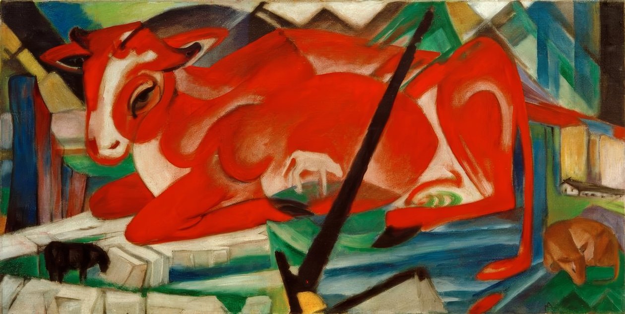 Světová kráva od Franz Marc