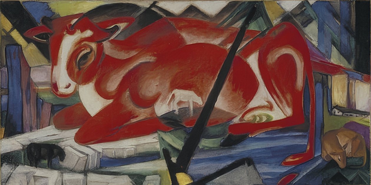Světová kráva. 1913 od Franz Marc