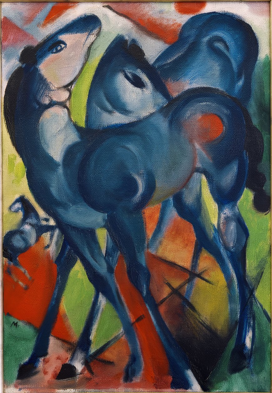Modří hříbata od Franz Marc