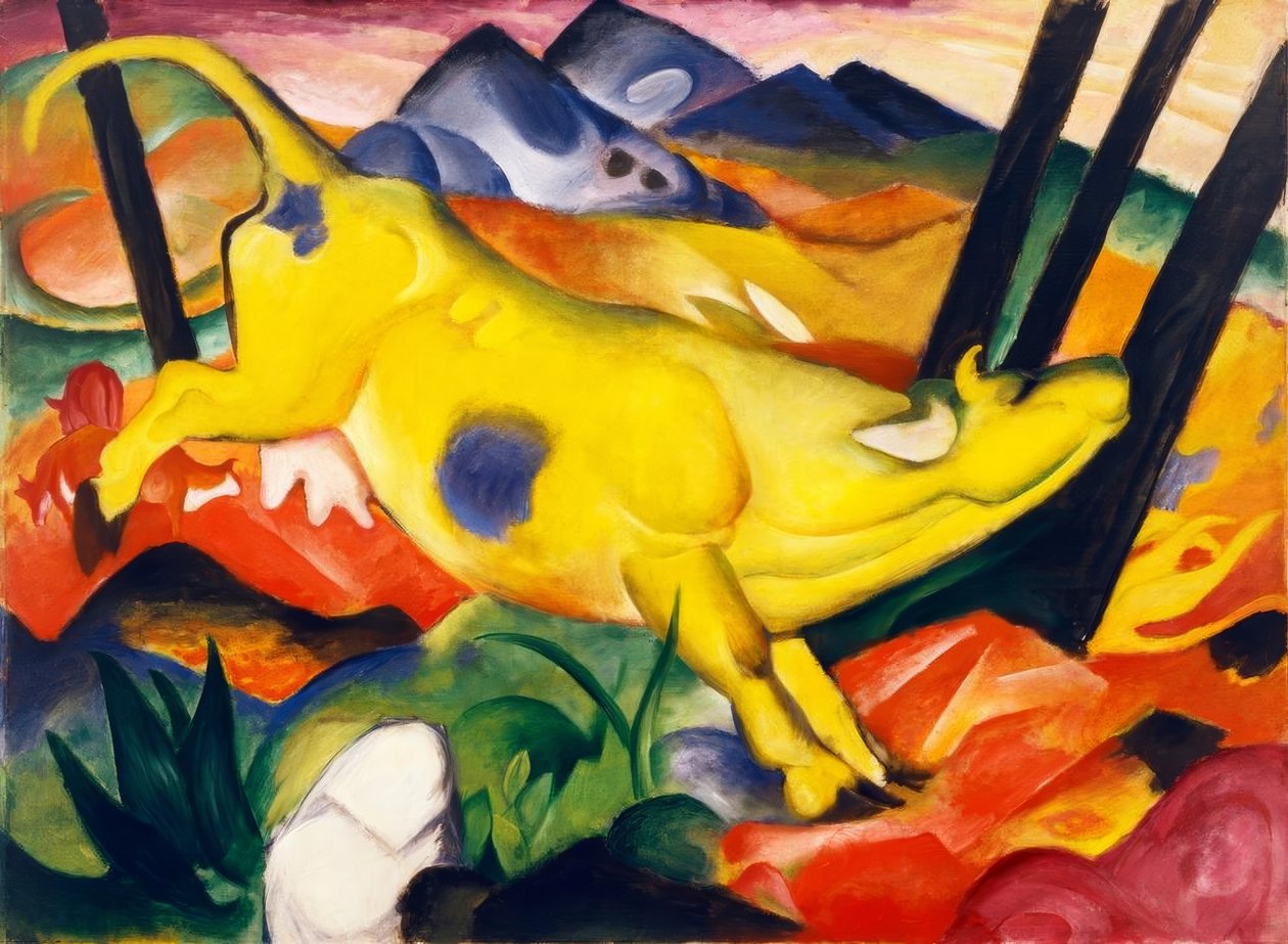 Žlutá kráva od Franz Marc