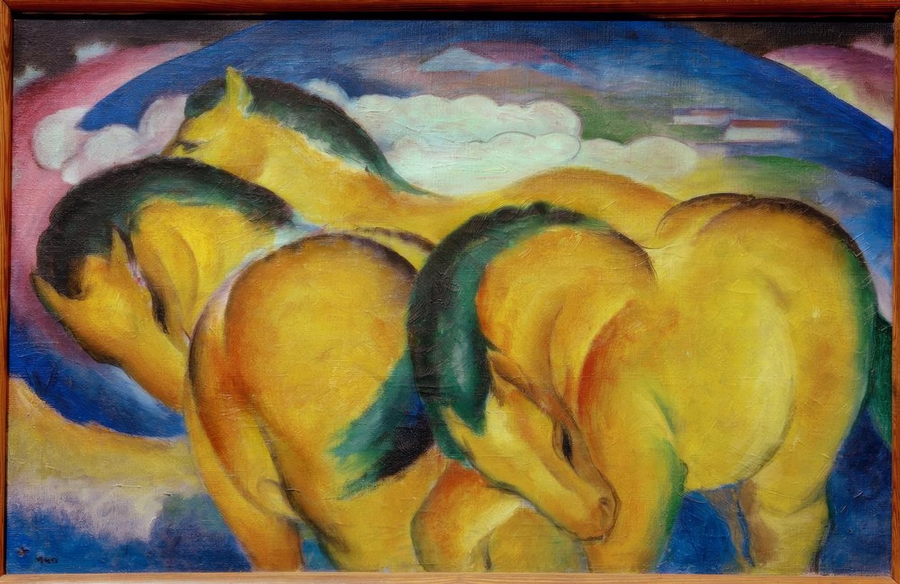 Malí žlutí koně od Franz Marc