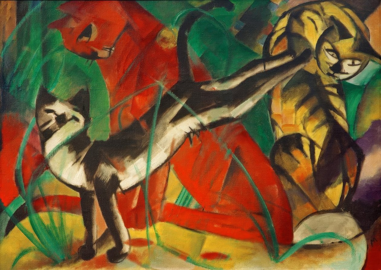 Tři kočky od Franz Marc