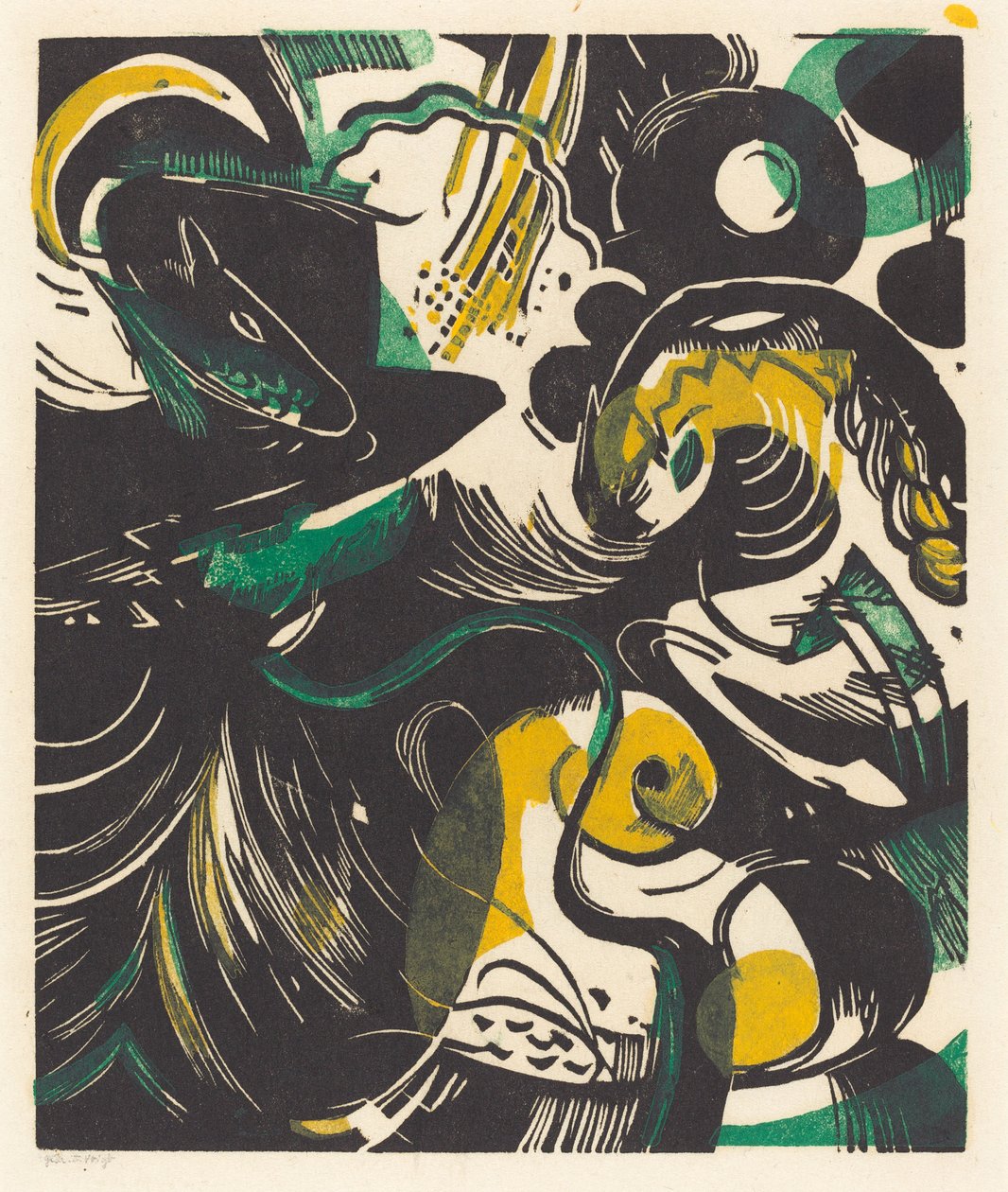 Genesis II Příběh stvoření II, 1914. od Franz Marc