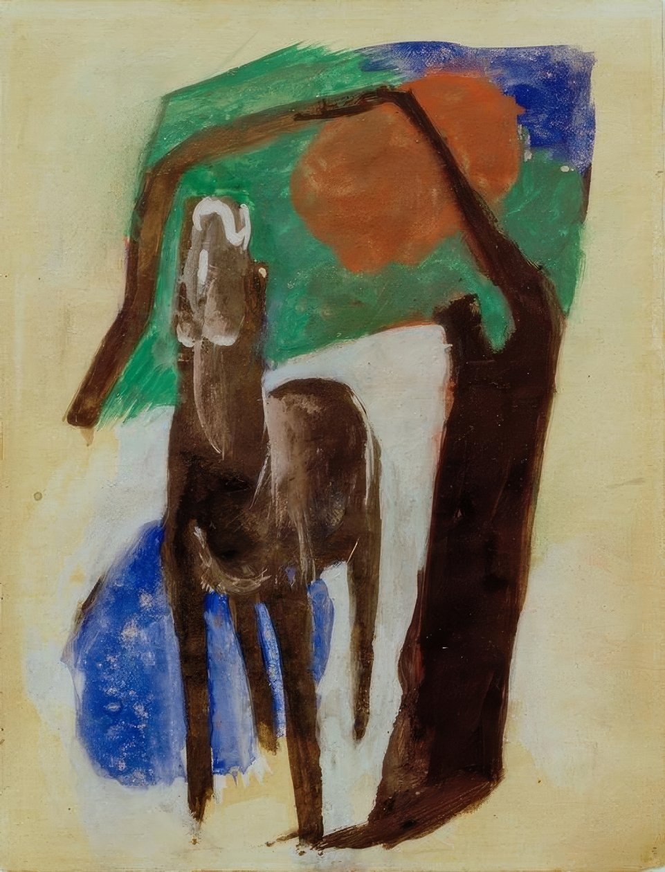 Stěžující si kůň od Franz Marc