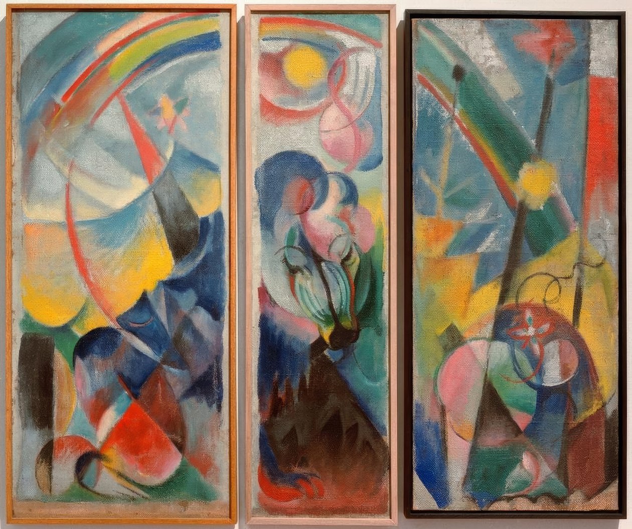 Krajina s duhou / Krajina s duhou (bájné zvíře) od Franz Marc
