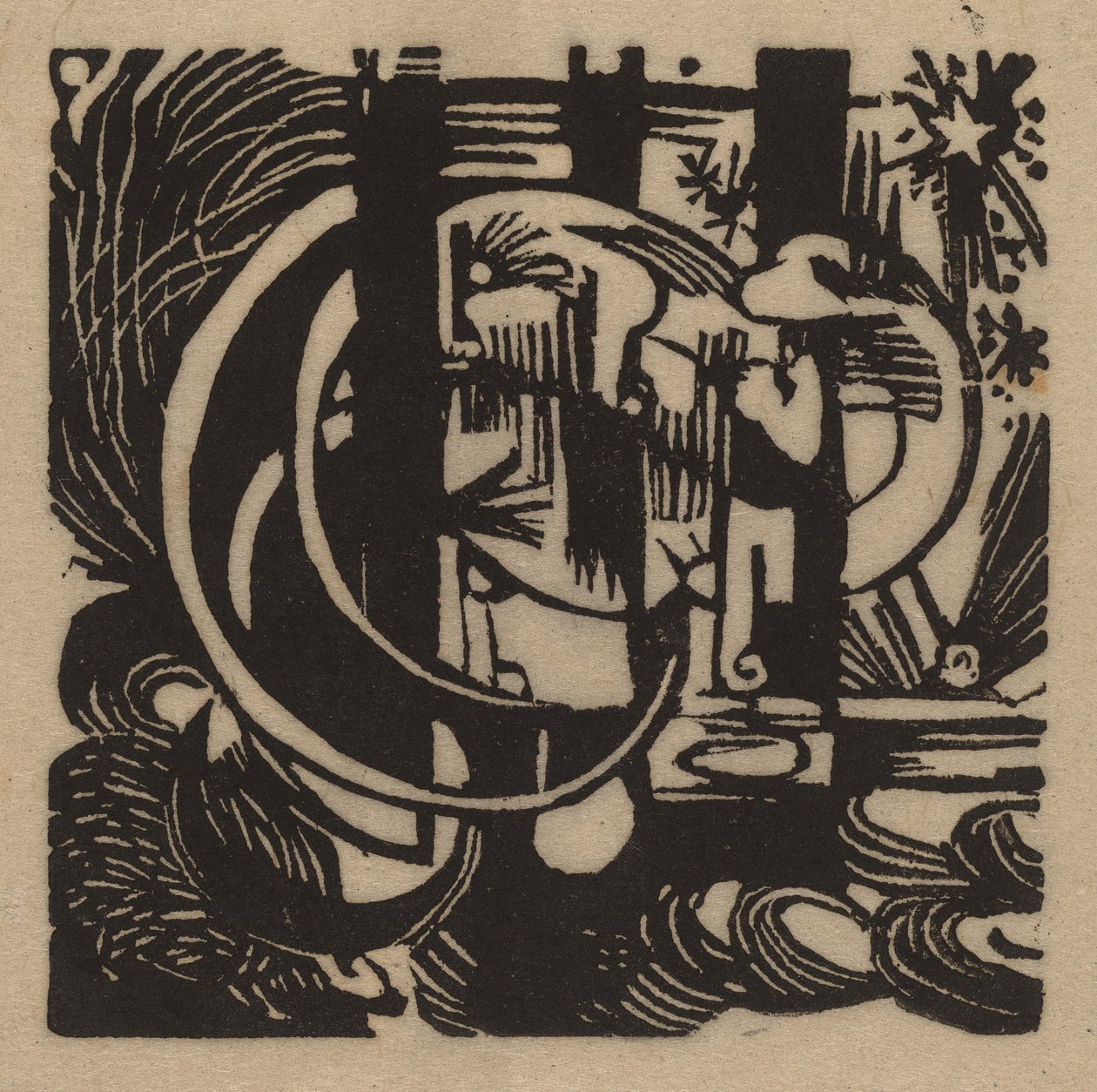 Ještěrky, 1912. od Franz Marc