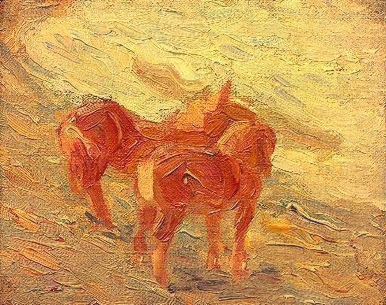Koně u moře od Franz Marc