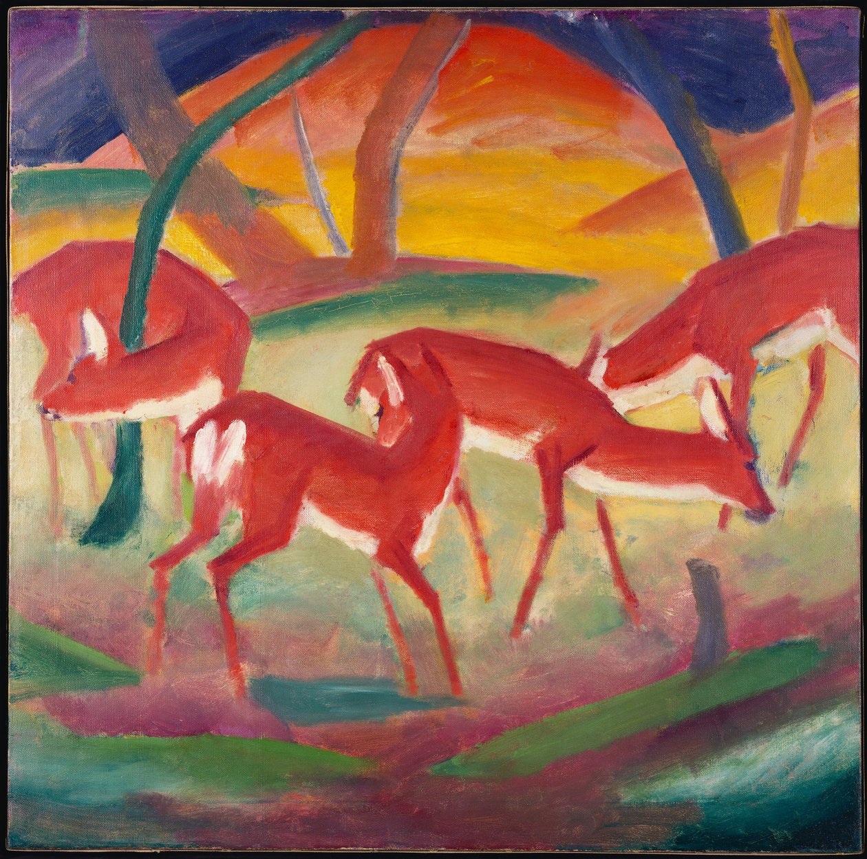 Jelen 1, 1910 od Franz Marc
