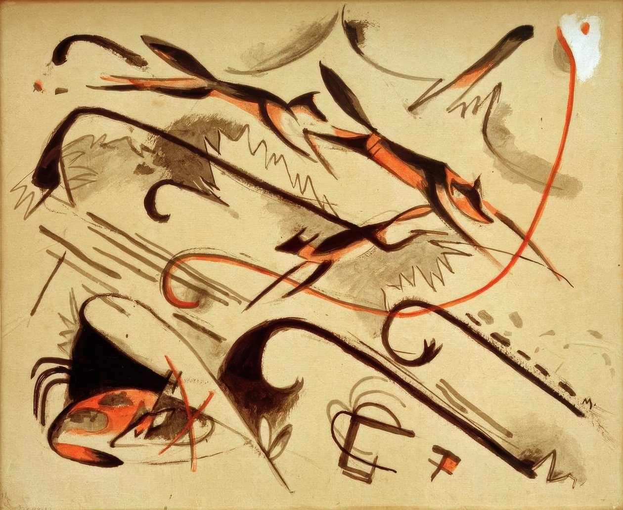 Scherzo (hrající lišky) od Franz Marc