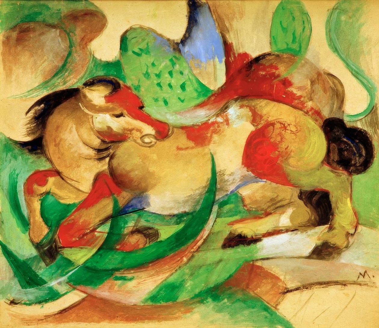 Skákací kůň od Franz Marc