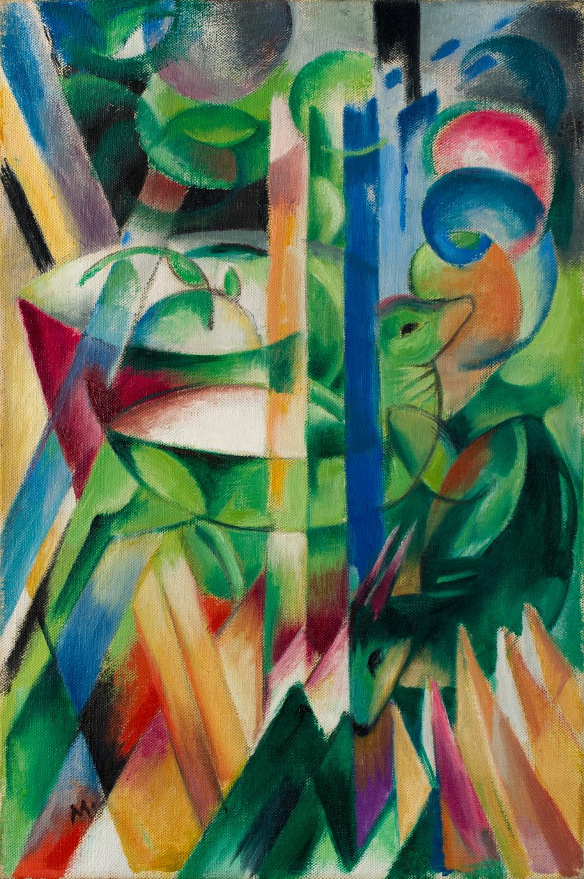 Malé horské kozy od Franz Marc