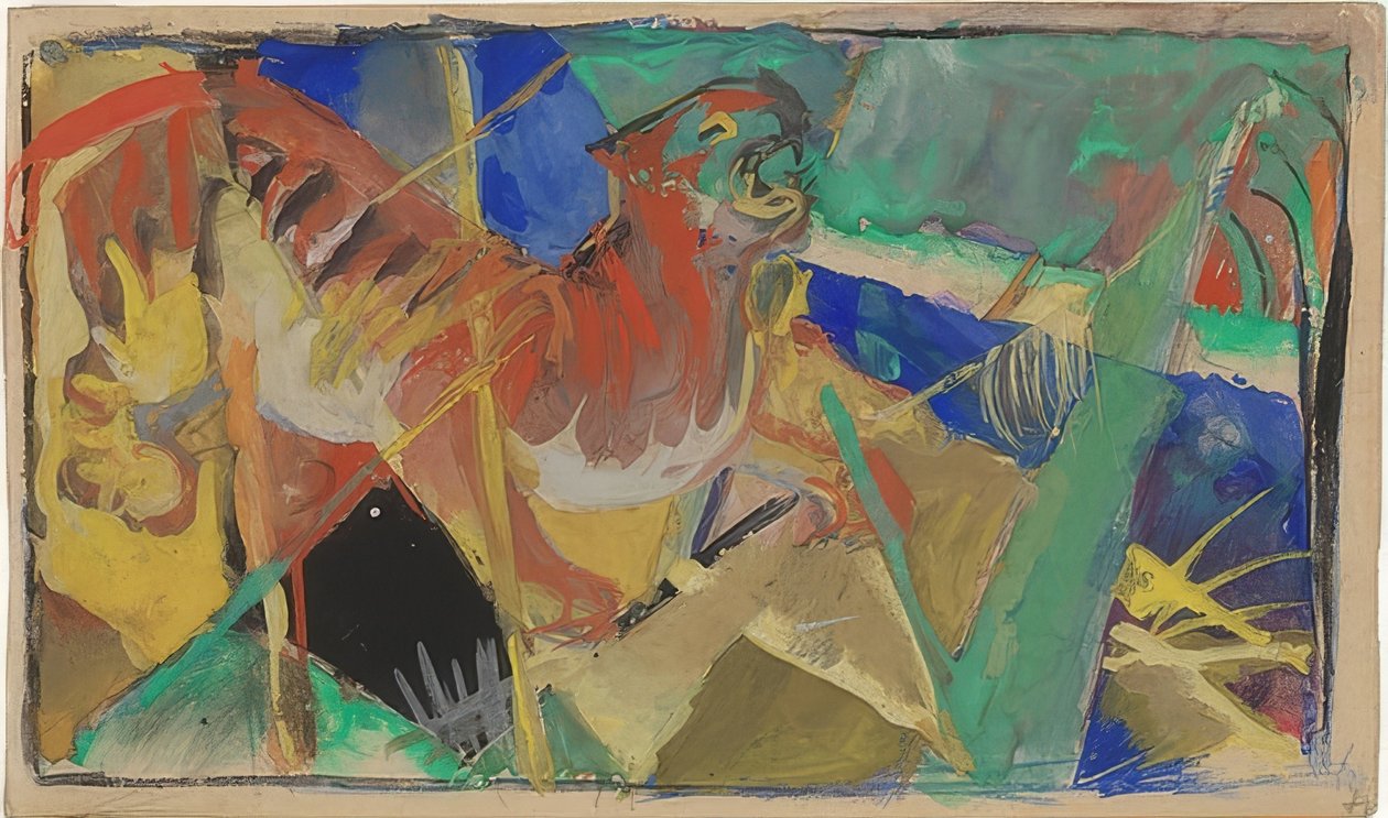 Tygr v džungli. 1912-13 od Franz Marc