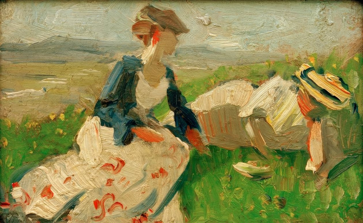 Dvě ženy na hoře od Franz Marc
