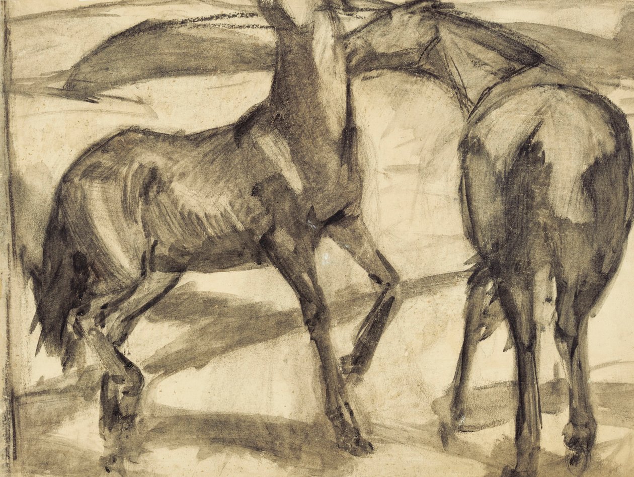 Dva koně od Franz Marc