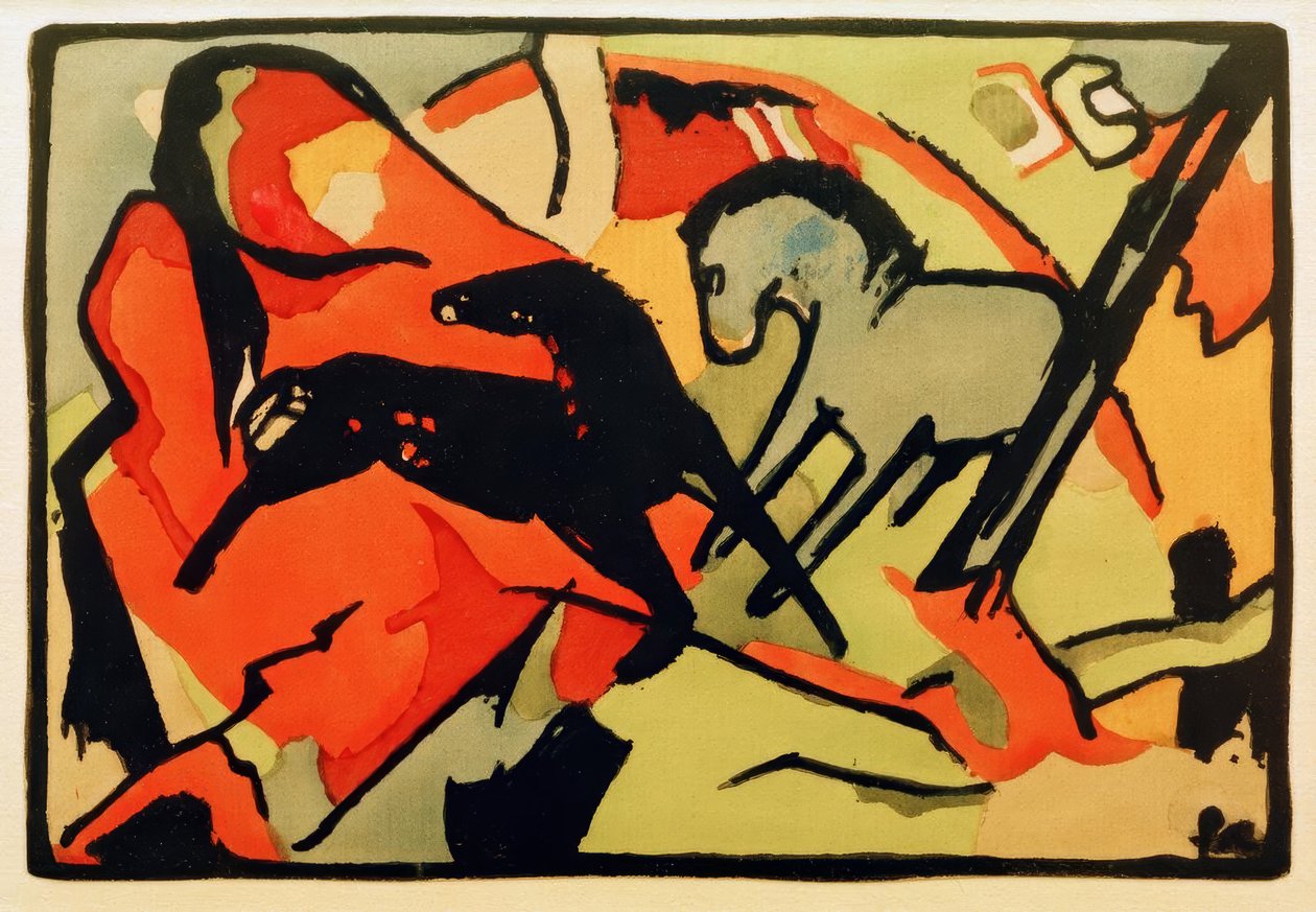 Dva koně od Franz Marc