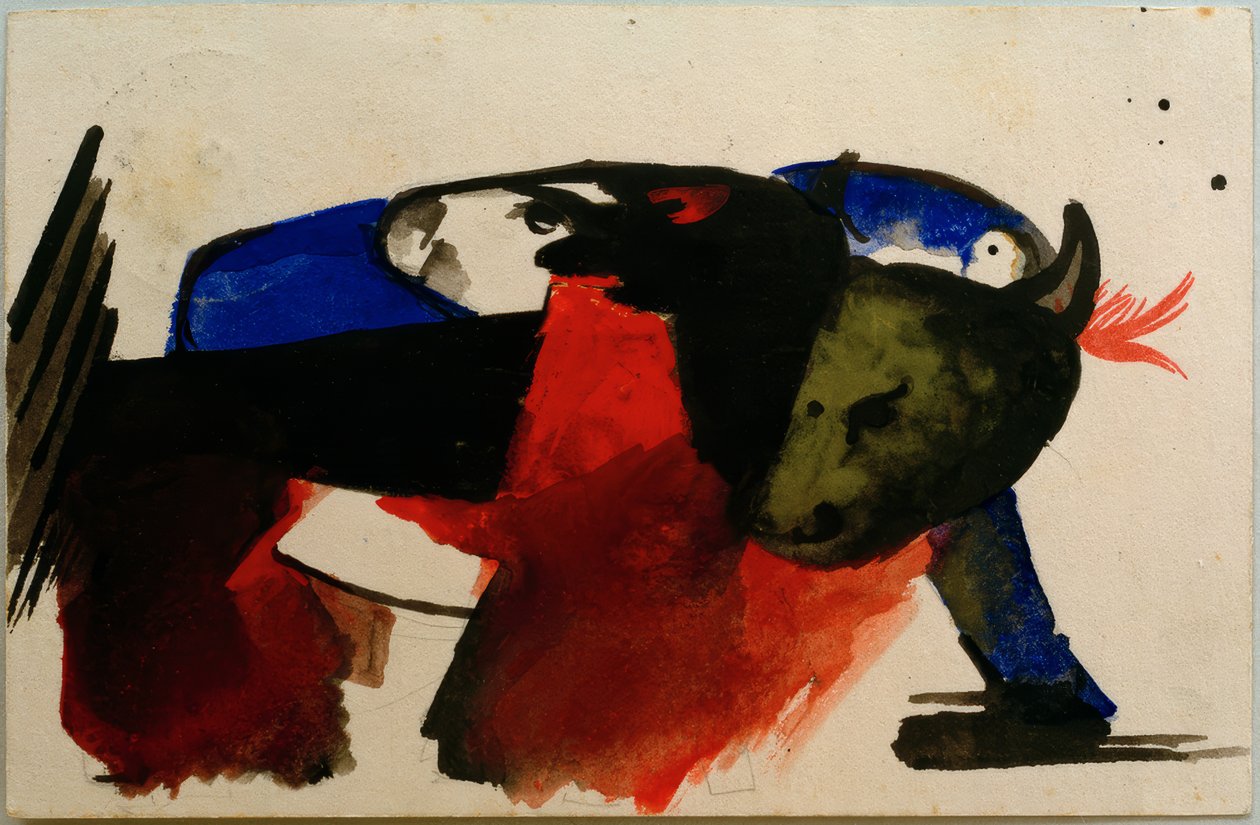 Dvě zvířata od Franz Marc