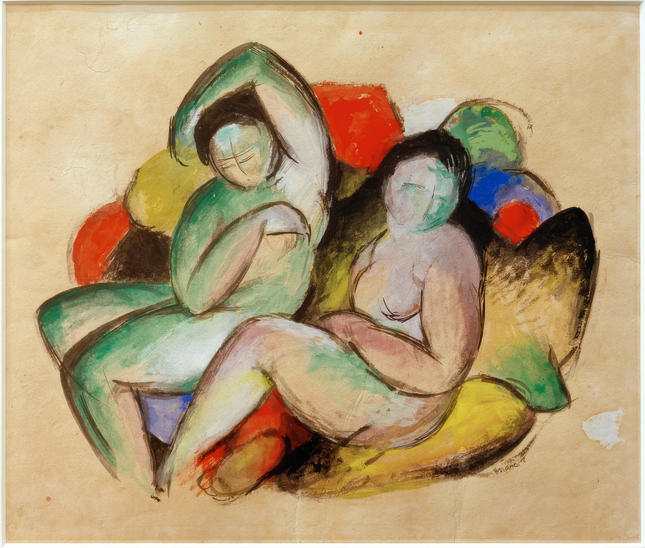 Dva ženské akty od Franz Marc