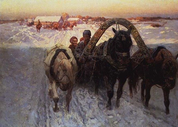 Sáně od Franz Roubaud