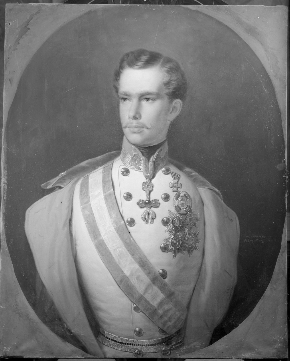 Rakouský císař František Josef I. od Franz Schrotzberg