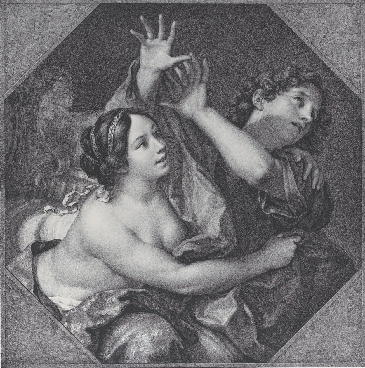 Manželka Josefa a Potifara, 1837. od Franz Seraph Hanfstaengl