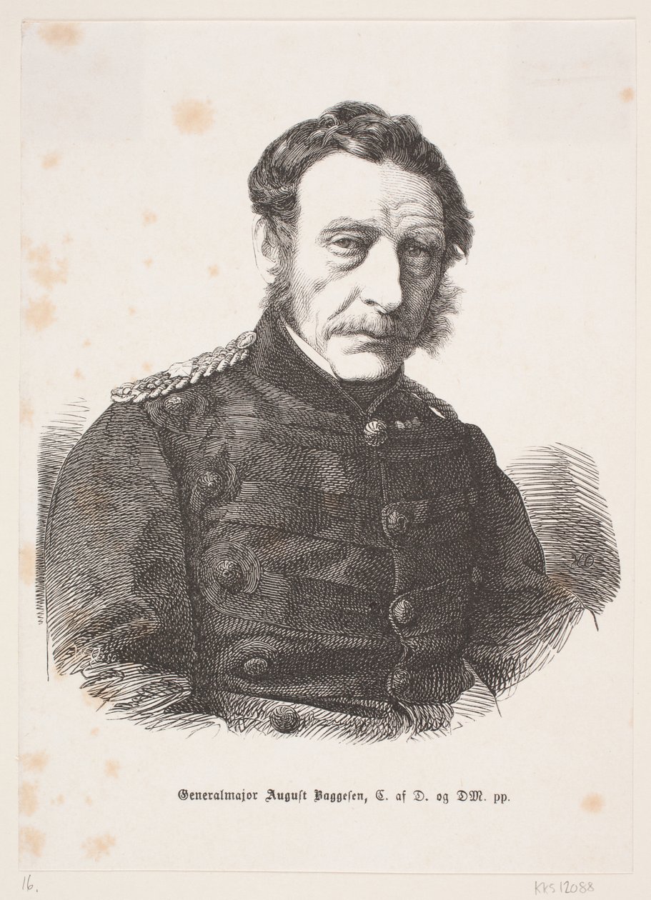 Generálmajor August Baggesen od Franz Wilhelm Obermann