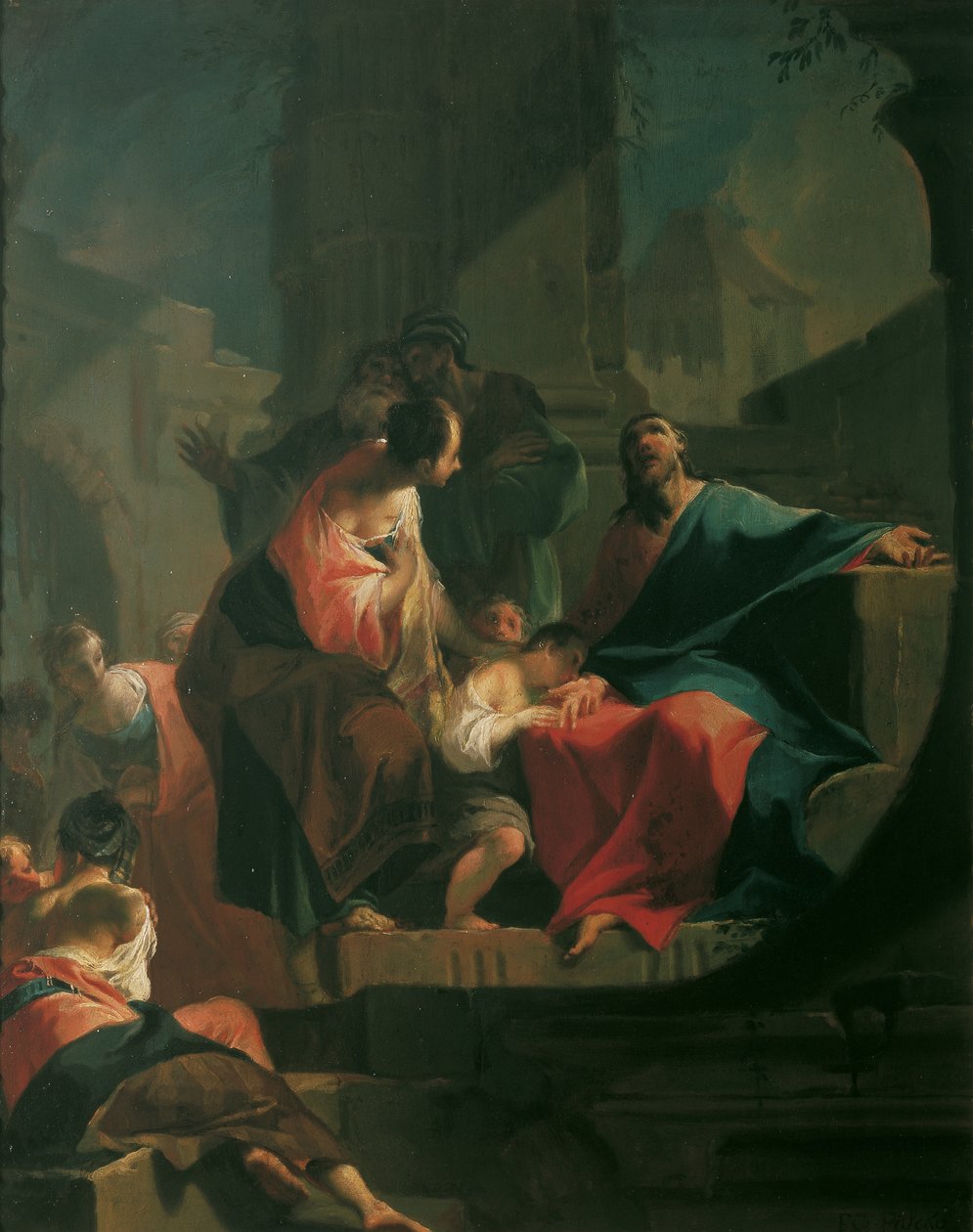 Kristus žehná dětem od Franz Xaver Karl Palko