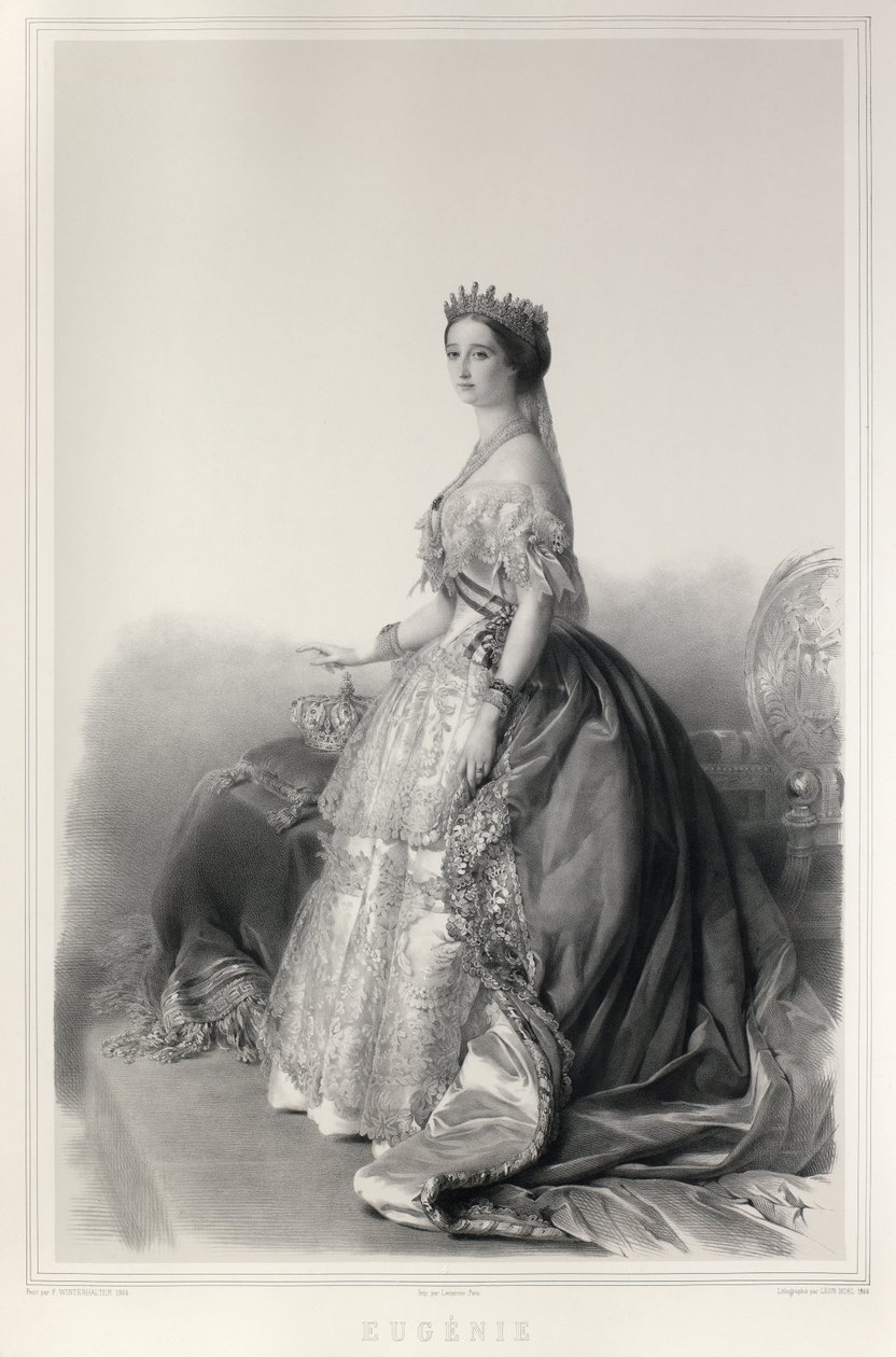 Portrét císařovny Eugenie od Franz Xaver Winterhalter