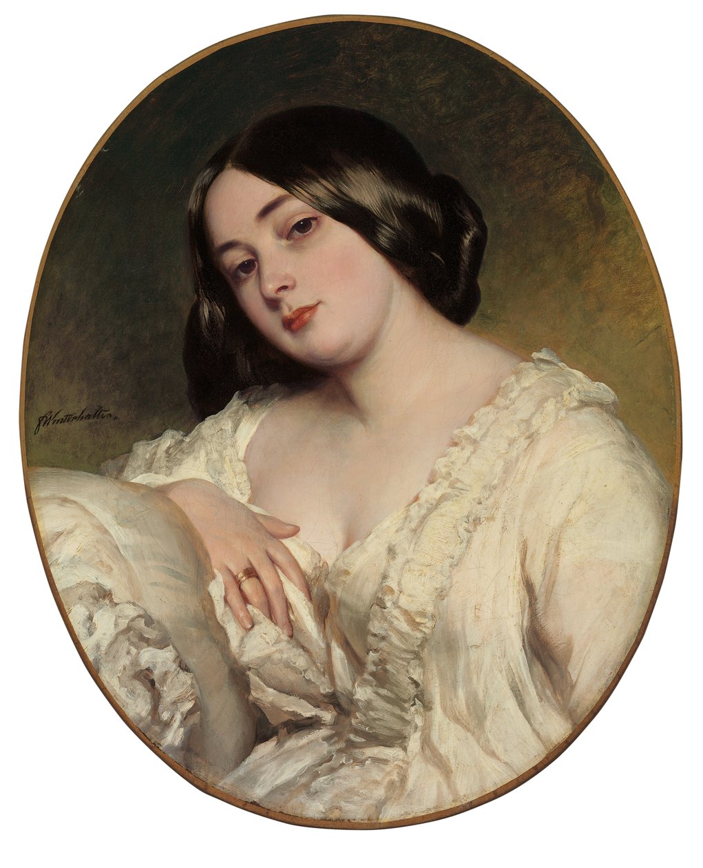 Portrét dámy od Franz Xaver Winterhalter