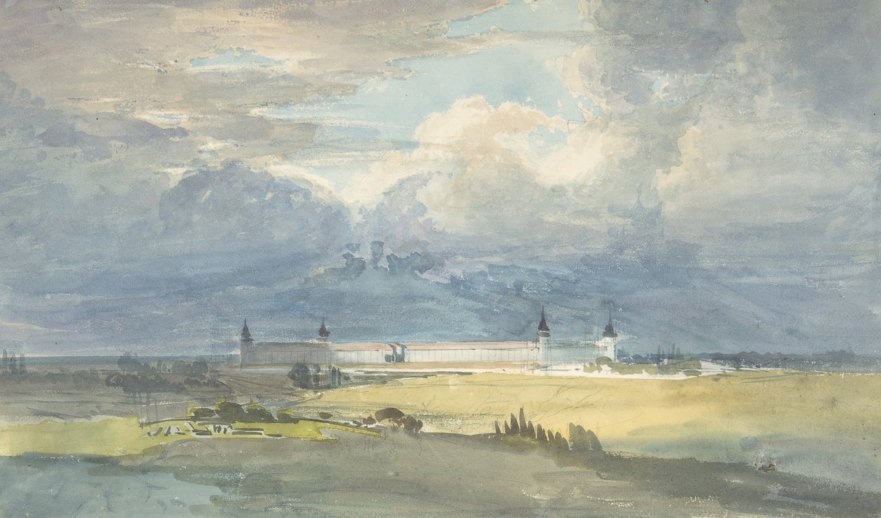 Krajina s velkou budovou, 1818-83. od Franz von Hauslab