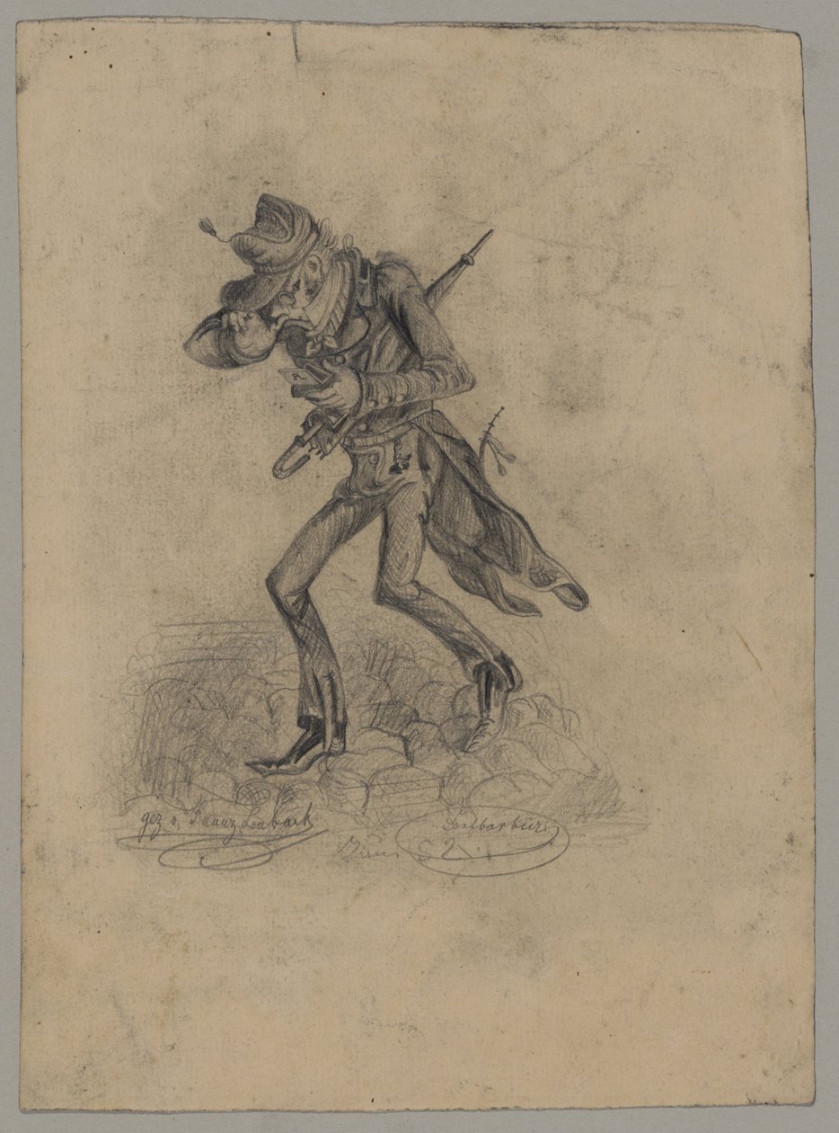 Vesnický holič od Franz von Lenbach
