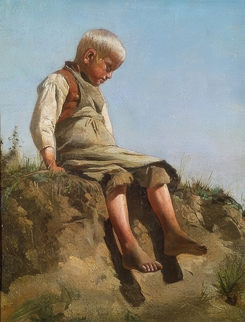 Chlapec na slunci. 1860 od Franz von Lenbach