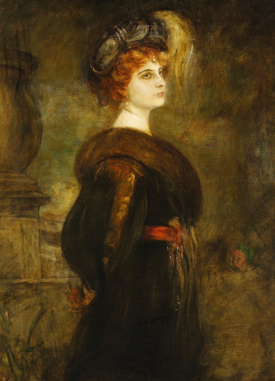 Portrét Lily Merkové, kolem roku 1902 od Franz von Lenbach